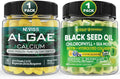 Algae Calcium Gummies 600mg with Vitamin D3, C + Black Seed Oil U9447