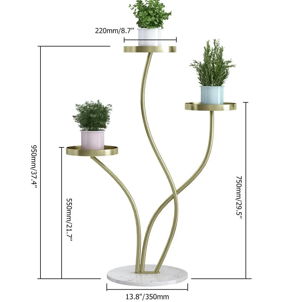 Tall Metal 3 Tier Plant Stand P1089