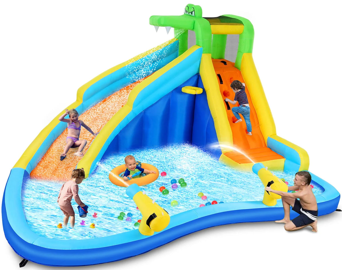 Inflatable Bounce House with Water Slide and Air Blower G91367