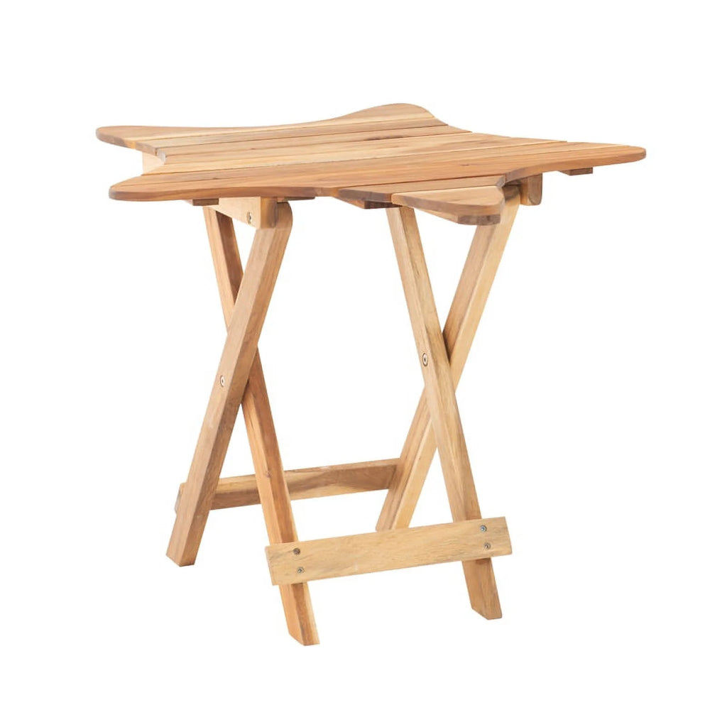 Wood Outdoor Folding Table Set of 2 B45137