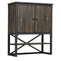Engineered Wood Library Hutch in Carbon Oak Finish L1213