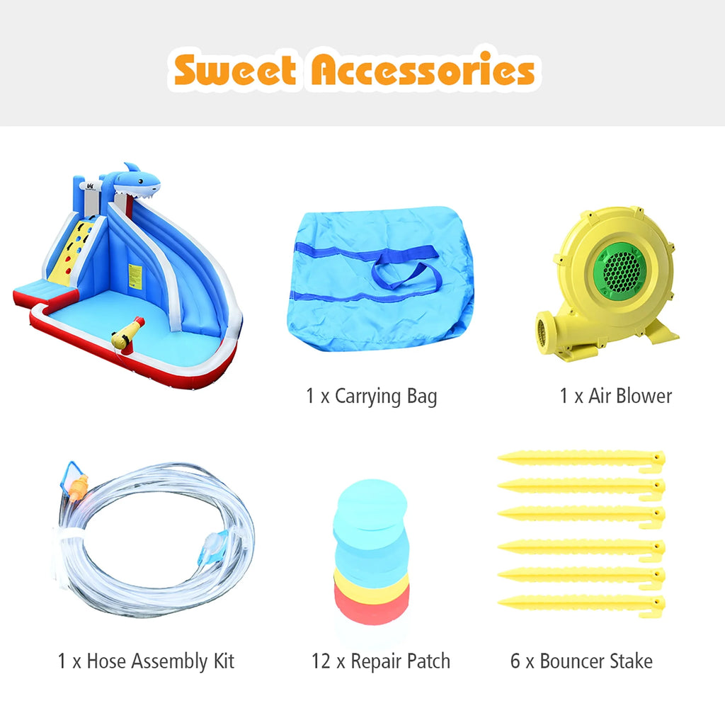 Inflatable Water Slide Bounce House Castle Splash Water Pool K98763