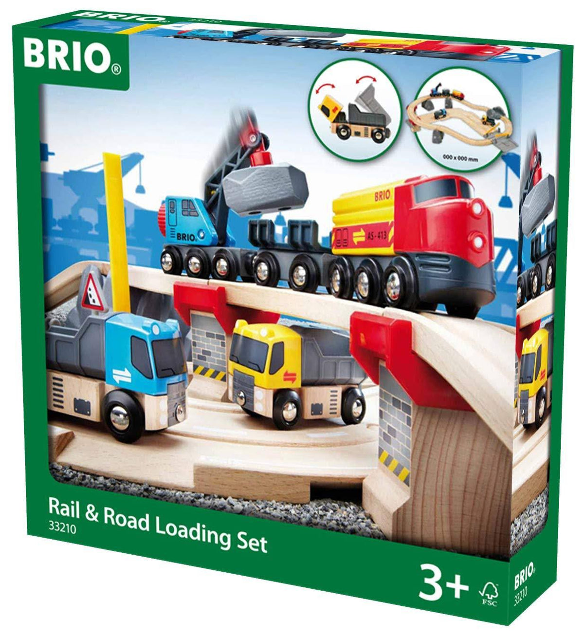 32 Piece Train Toy with Wooden Tracks P287406