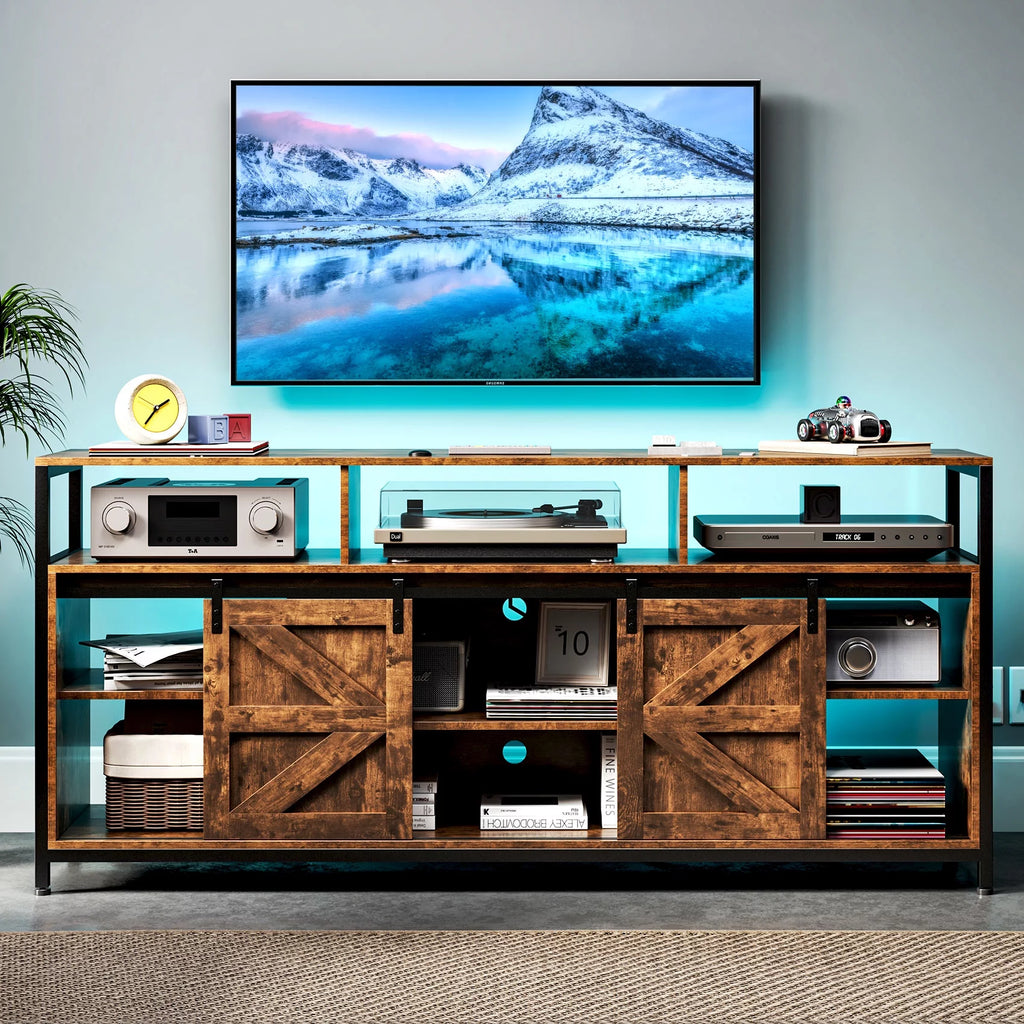 RGB Entertainment Center with Sliding Barn Door I941110