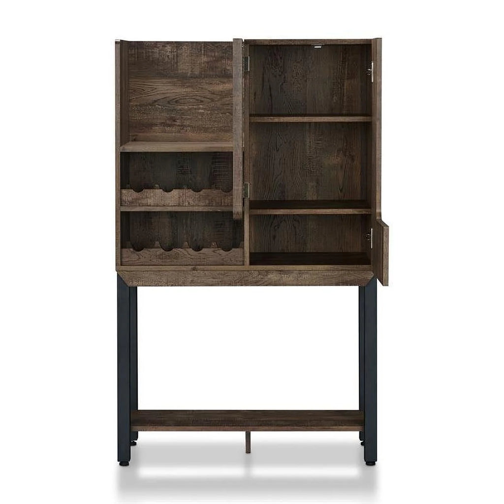 Wood 8-Bottle Wine Cabinet X676