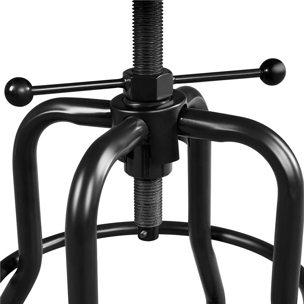 Round Wood Metal Bar Stool H609
