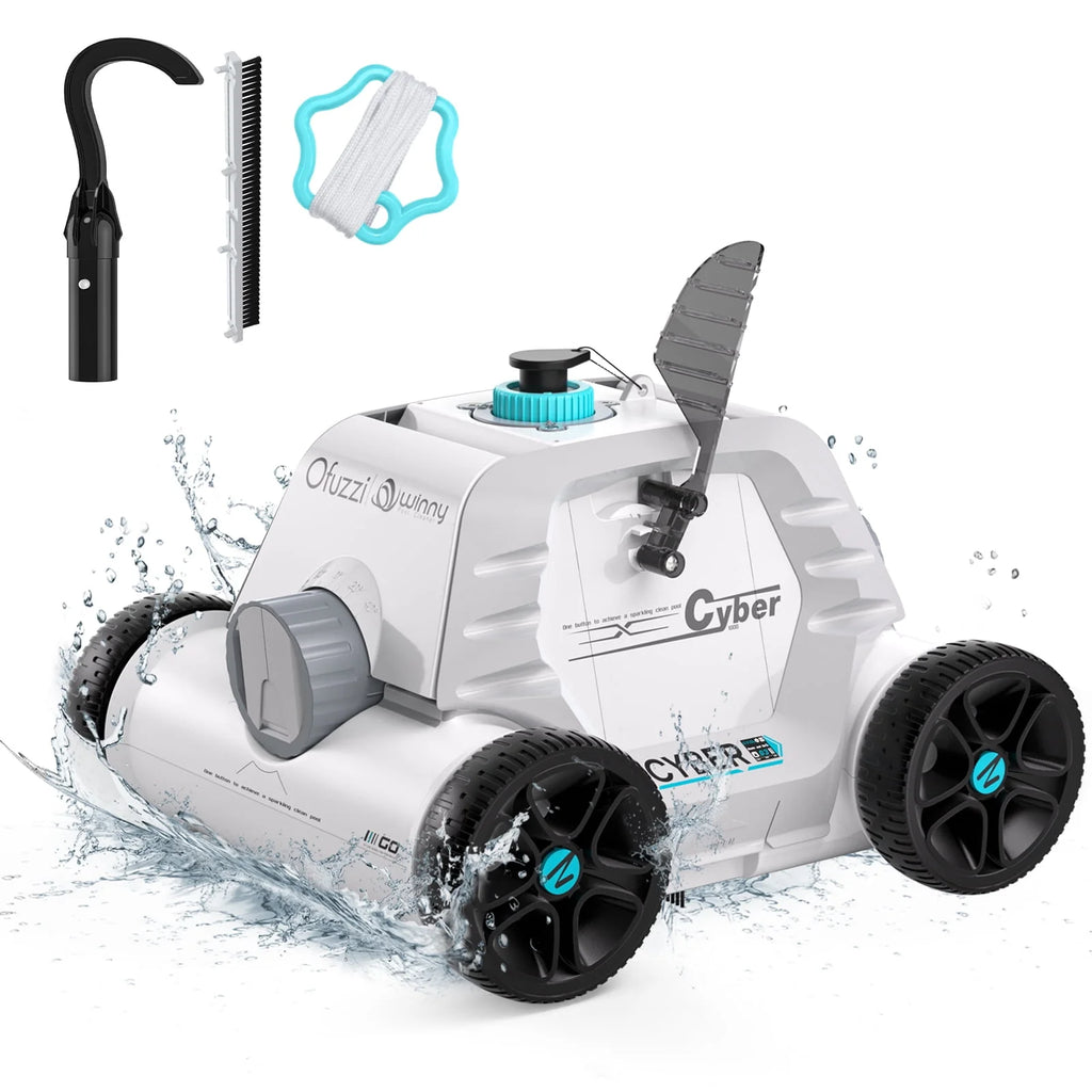 Cordless Robotic Pool Vacuum Cleaner White U698343