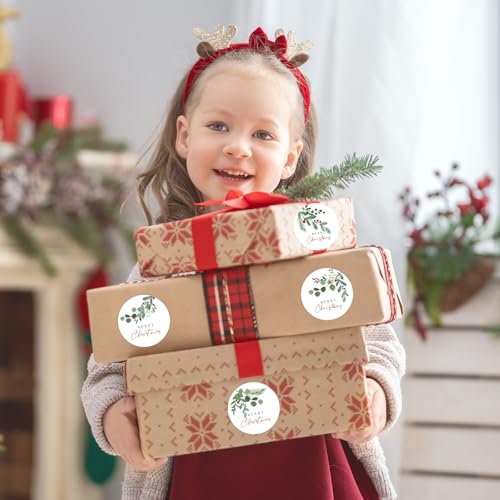 1000 Pcs Christmas Stickers Roll Self-Adhesive R10843