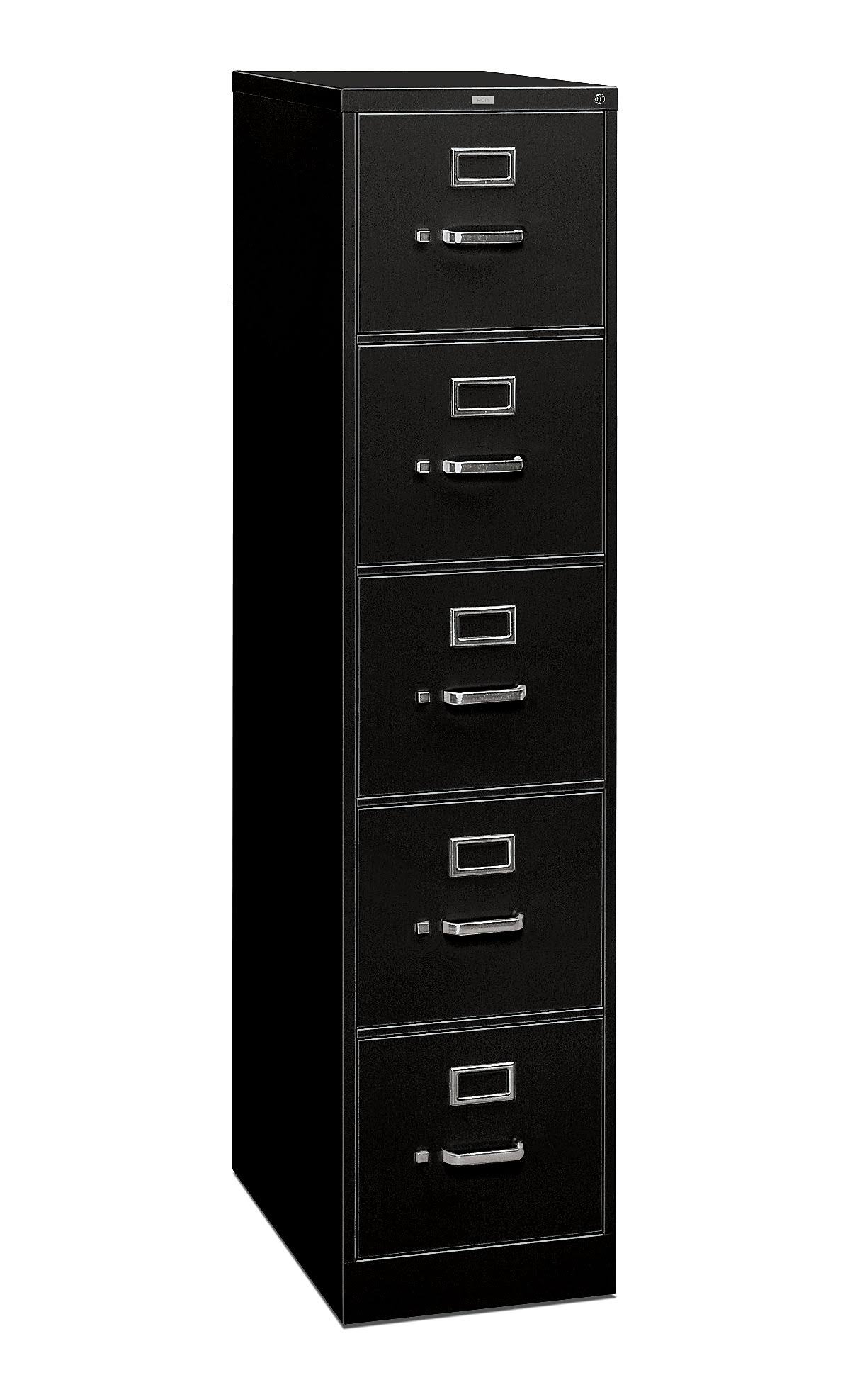 Black Five-Drawer Legal File D249