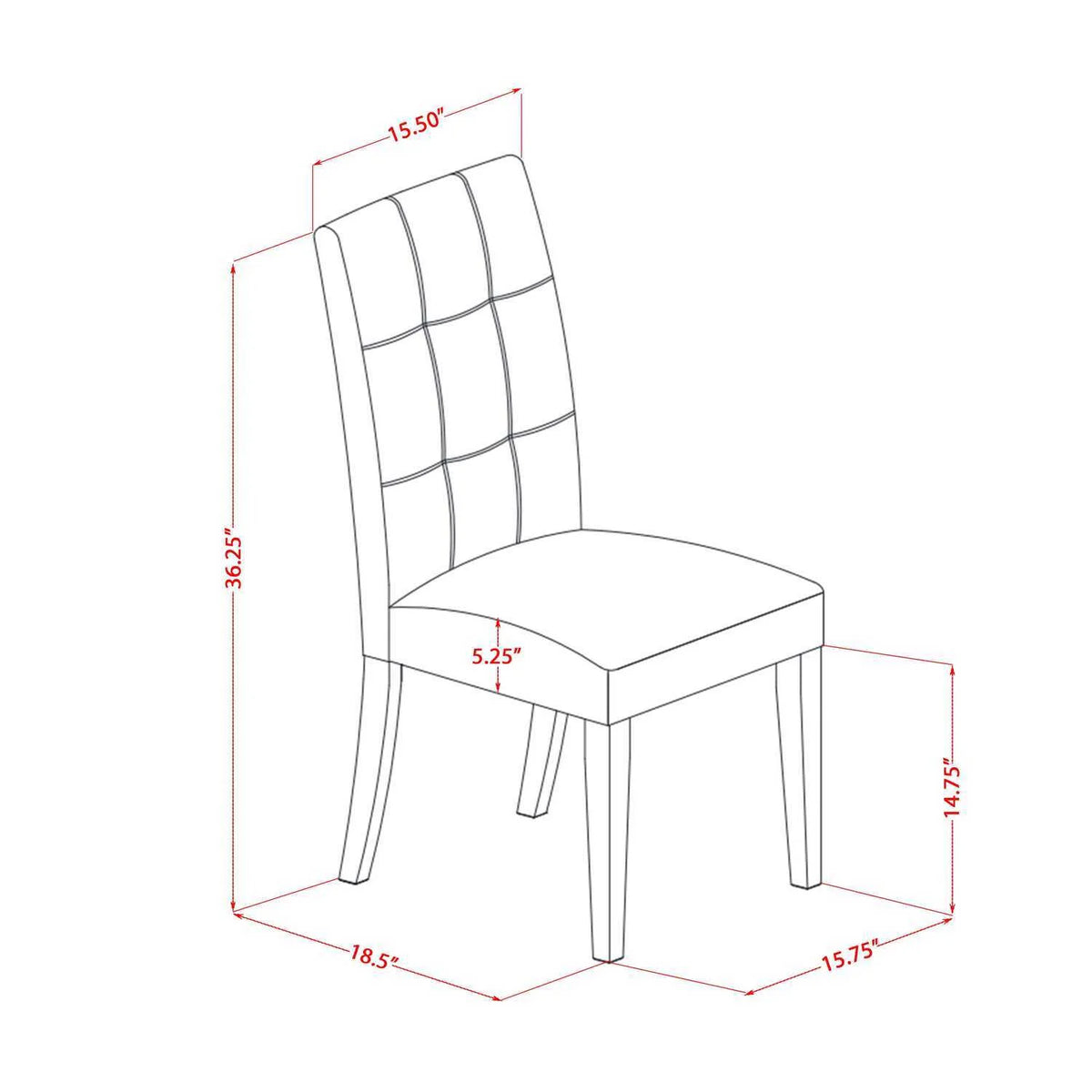 5 Piece Oval Dining Room Set with 4 Chairs Oak C326