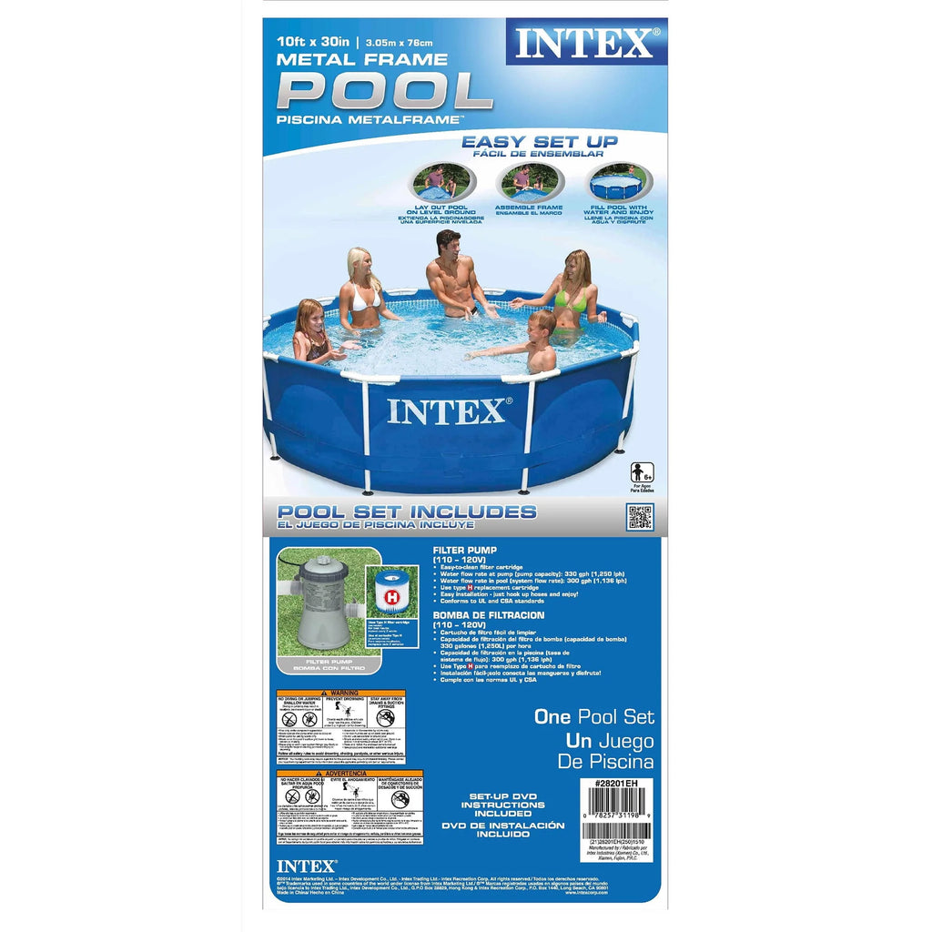 Metal Frame Swimming Pool with Filter Pump W66499