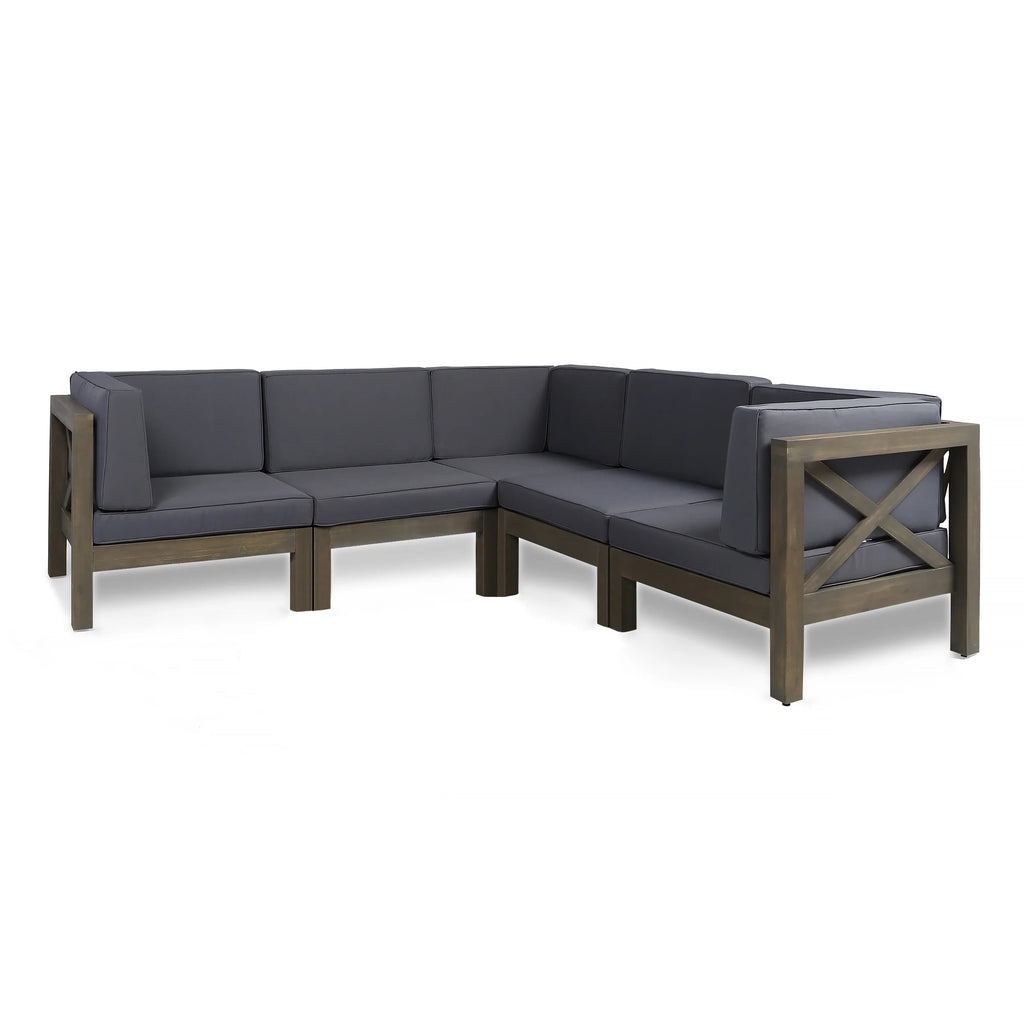 5-Seat Acacia Wood Sofa Set N790680