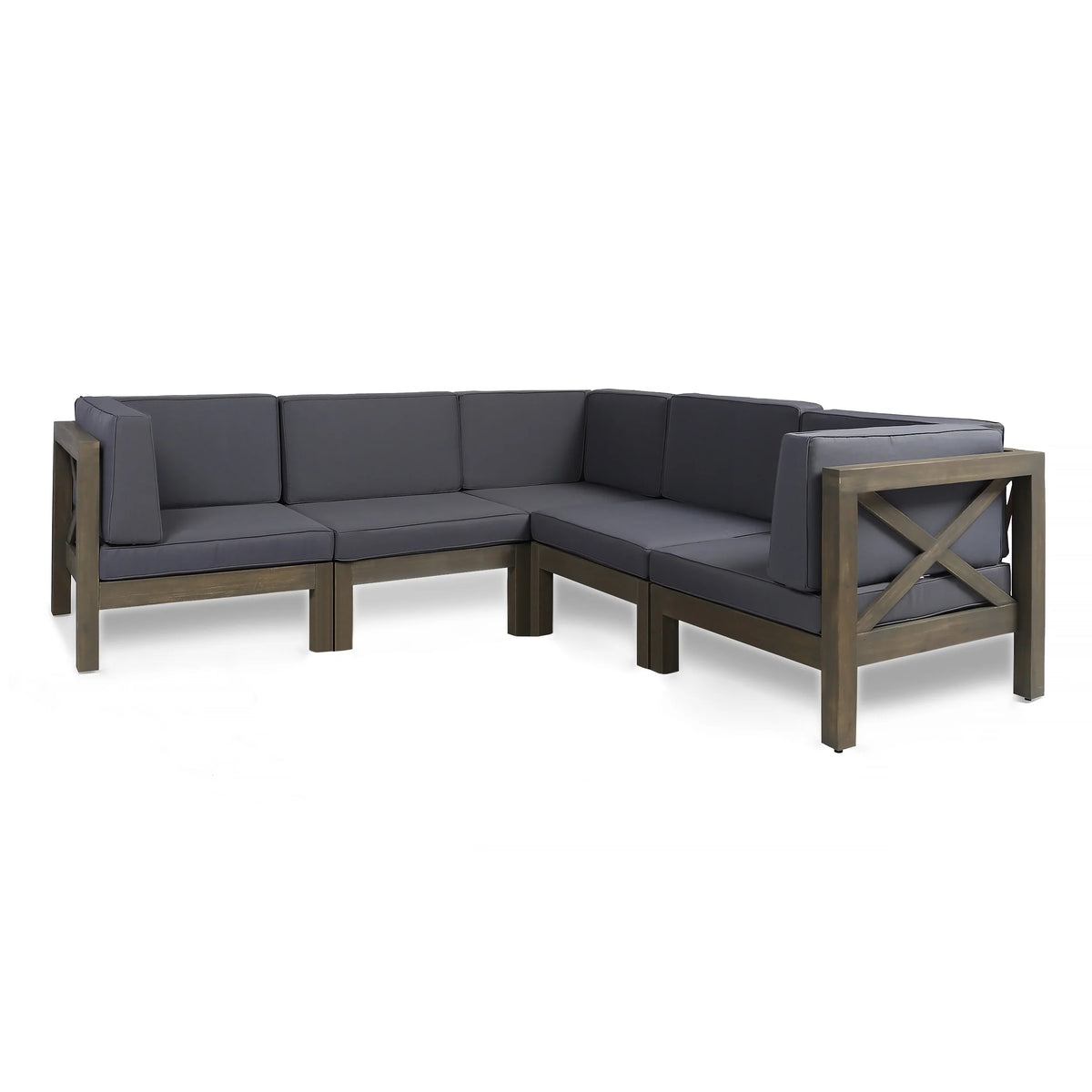 5-Seat Acacia Wood Sofa Set N790680